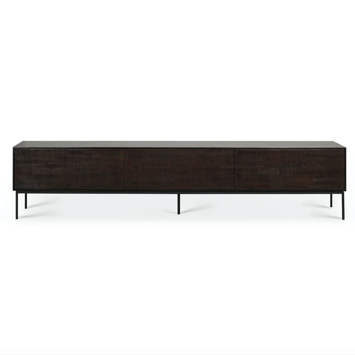 Modern Black Metal Entertainment Cabinet for Living Room