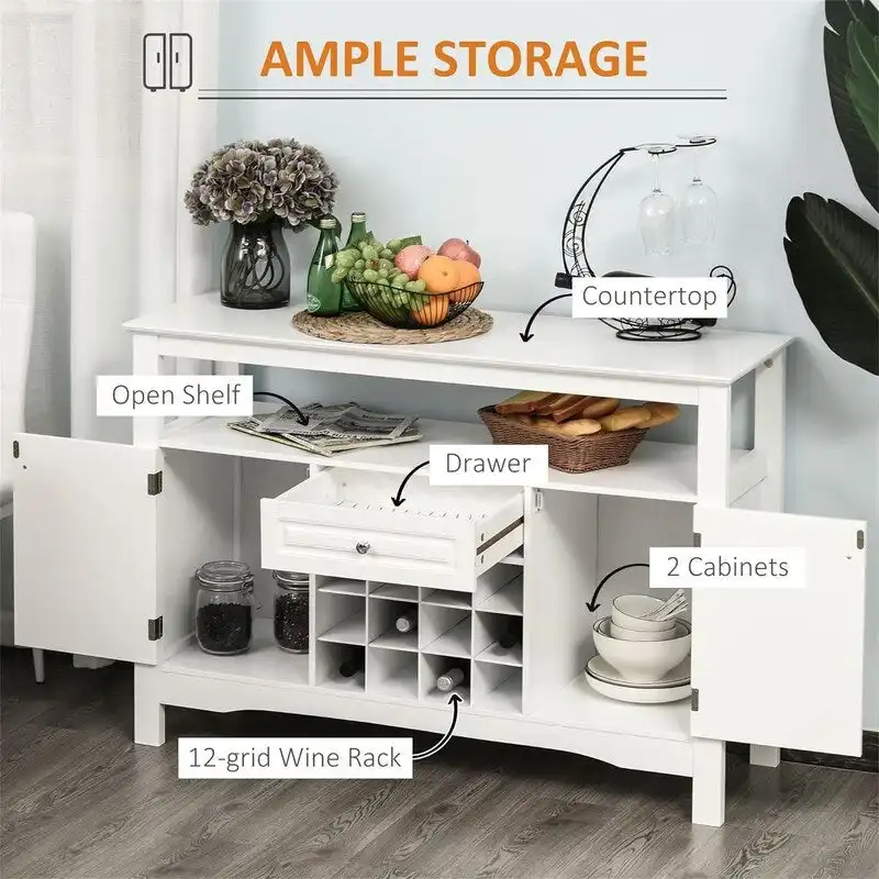 Coffee Bar Cabinet - 15.75D x 45.75W x 32.5H
