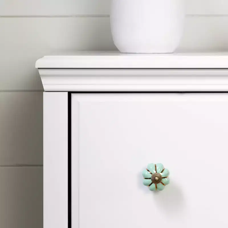 Balka 3 Drawer Kids' Dresser with Baskets Pure White - South Shore: Dressers for Bedroom, Toddler Storage, Farmhouse Style