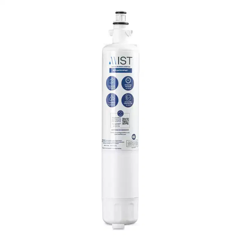 Mist Replacement Filter RPWF 2pk: Compatible with RPWFE, RPWP, Refrigerator Freezers Parts, White, 90-Day Warranty