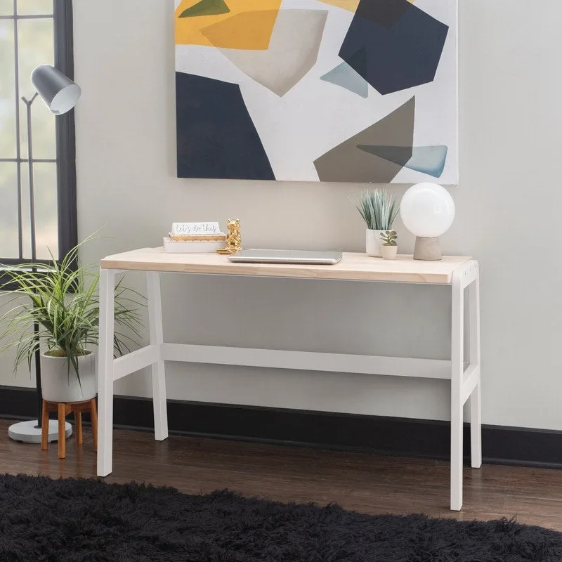 Mulligan Natural Wood Top Desk
