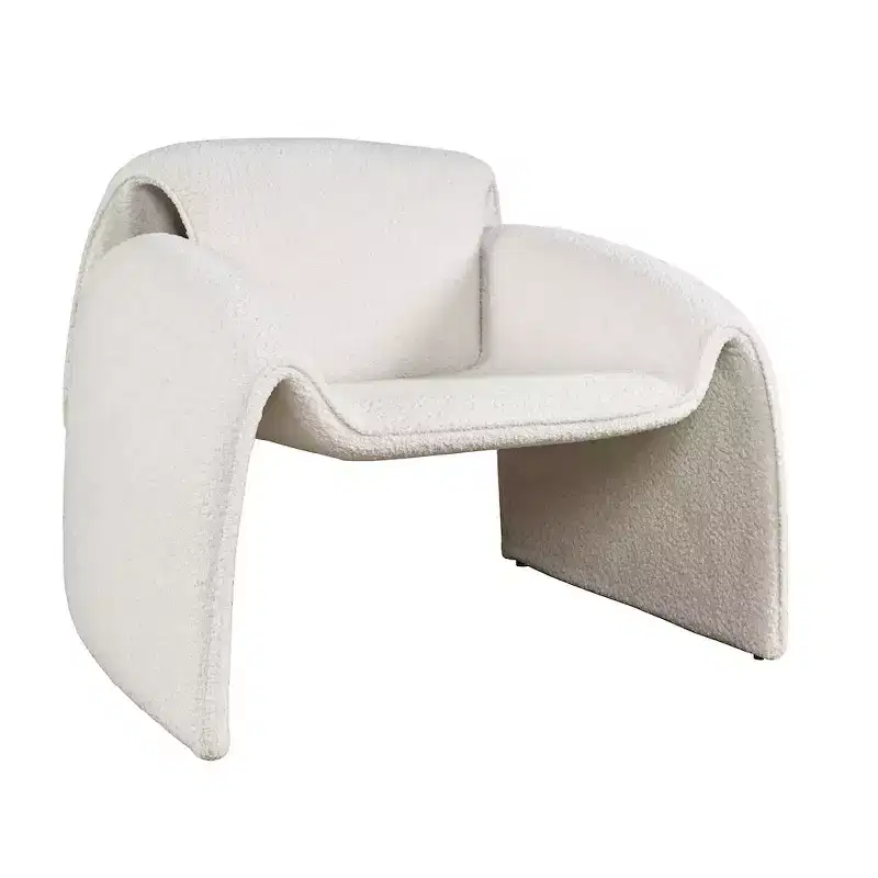 Jofran,Dolce Mid-Century Modern Bent Angle Upholstered Accent Chair