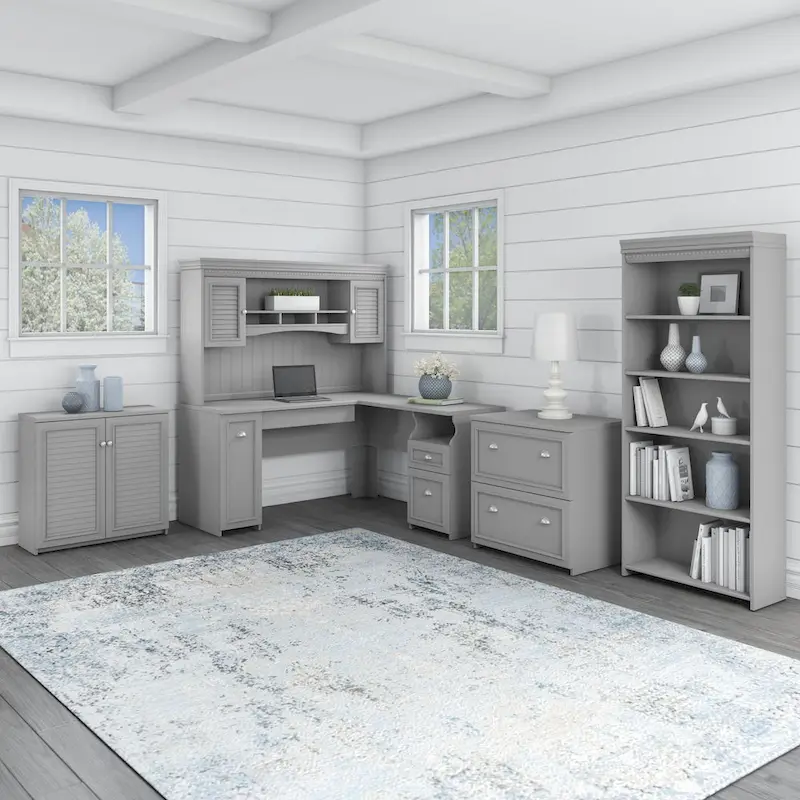 Fairview 60W Desk with Hutch and Storage