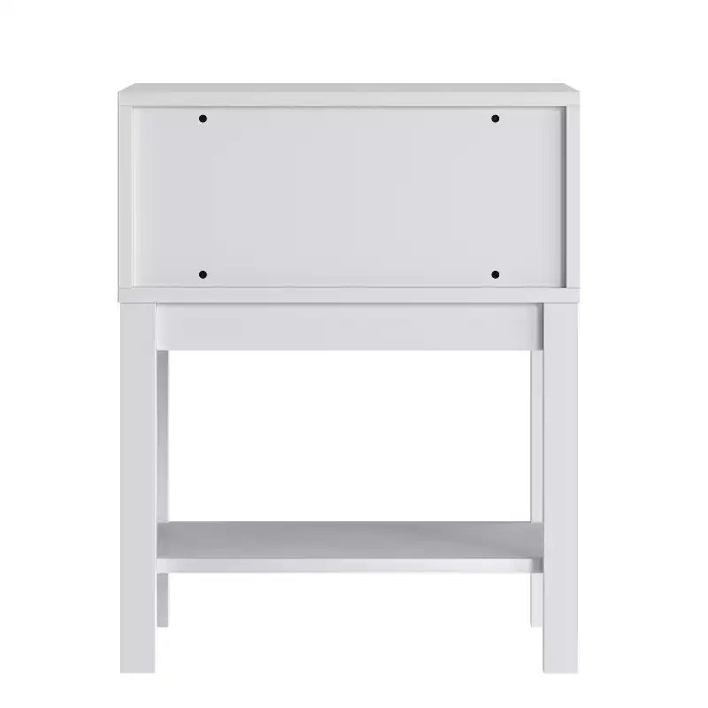 Wood Kids Nightstand with Single Drawer & Open Shelf