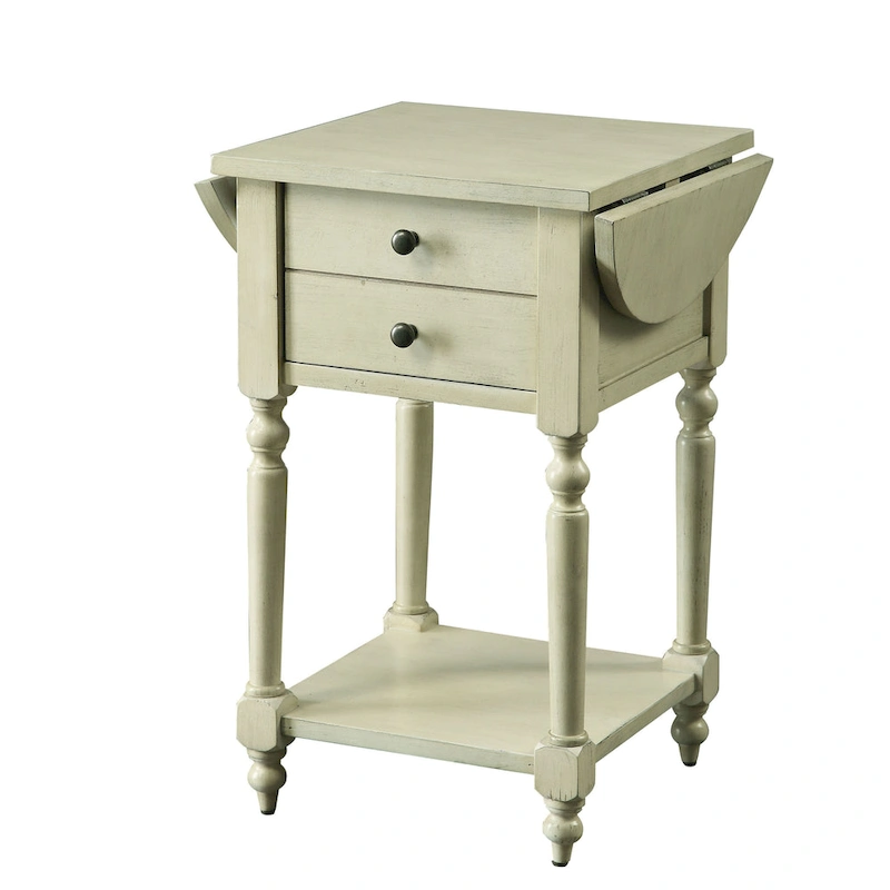 Kist French Country 25-inch Solid Wood 1-Shelf Side Table by Furniture of America