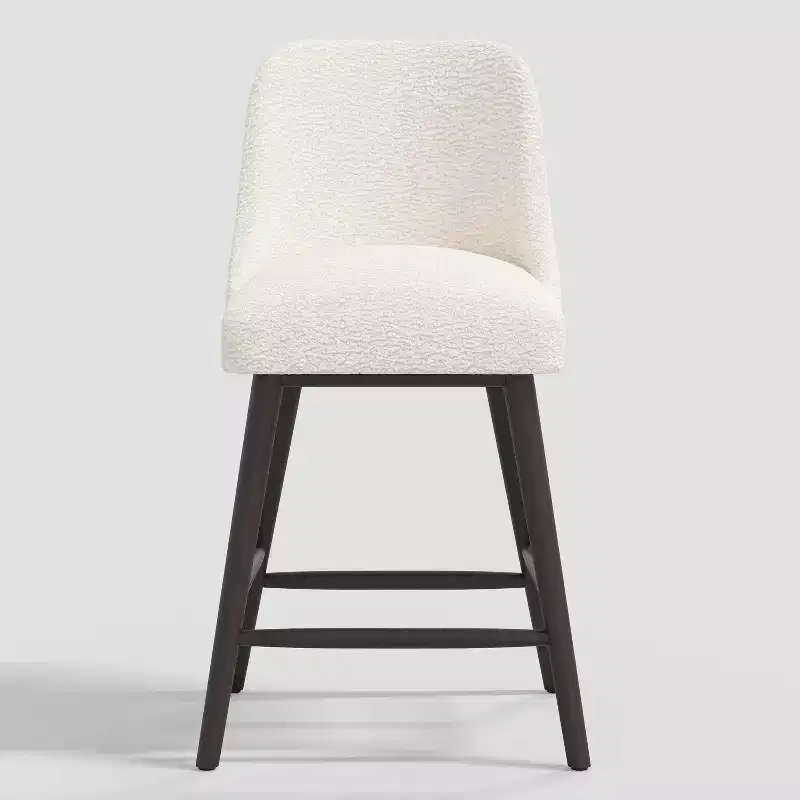 27 Geller Counter Height Barstool with Footrest Sheepskin Natural - Threshold™