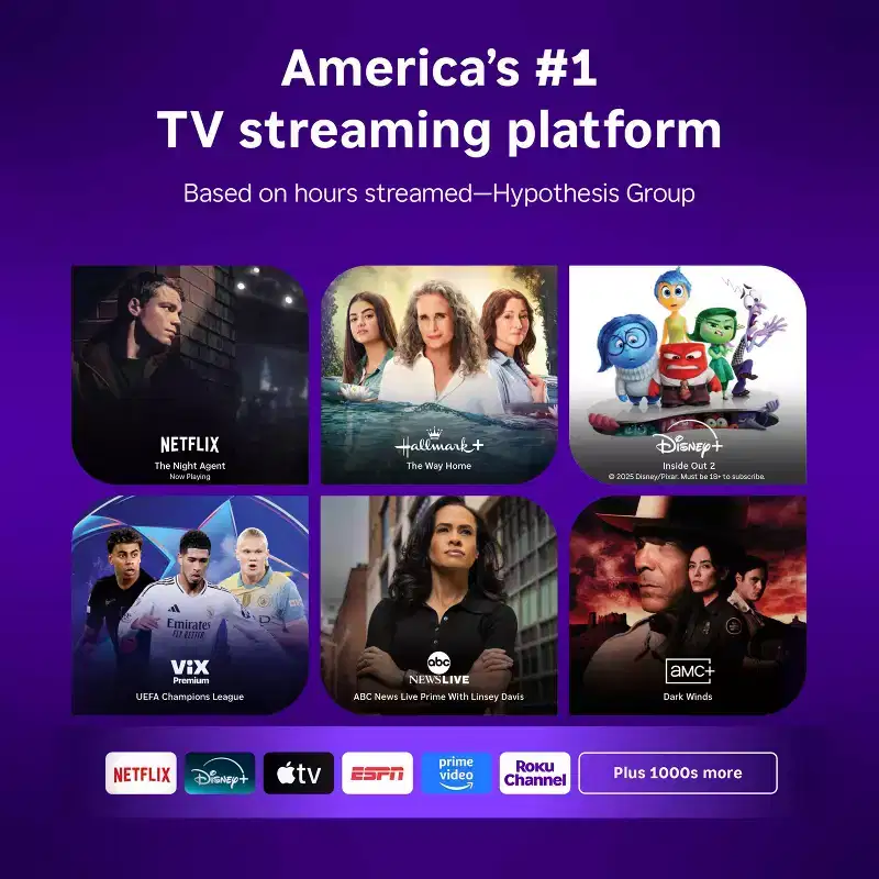 Roku 40 Select Series 1080p Full HD Smart Roku TV with Roku TV Remote: Streaming, Apple Airplay, 3 HDMI Ports