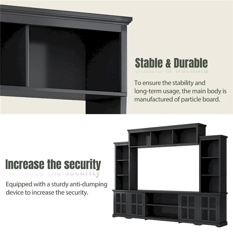 Modern Minimalism Style Entertainment Wall and TV Stand