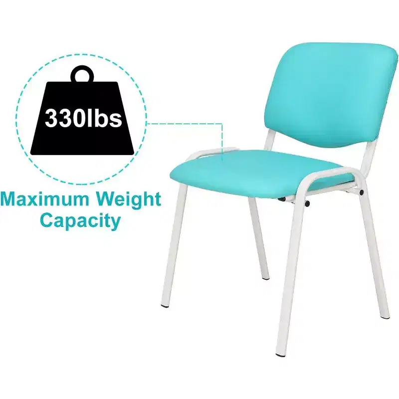 Karl Home 5-Pack PU Waiting Room & Conference Room Stackable Chairs