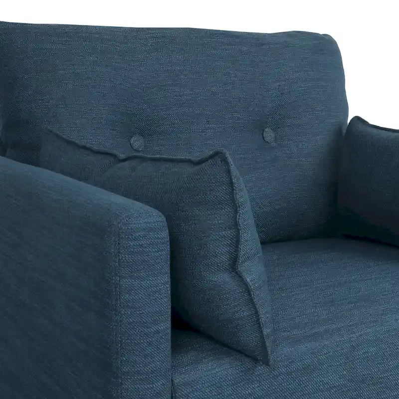 Symonds Tufted Club Chair with Accent Pillows by Christopher Knight Home