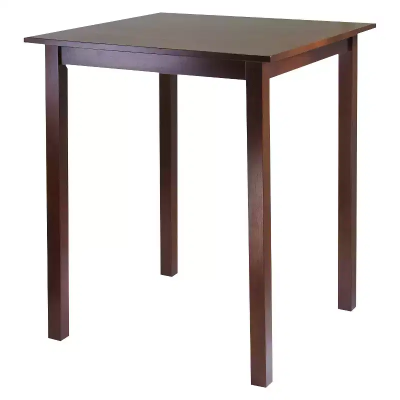 3pc Parkland Counter Height Dining Set with 2 Stools Wood/Antique Walnut - Winsome