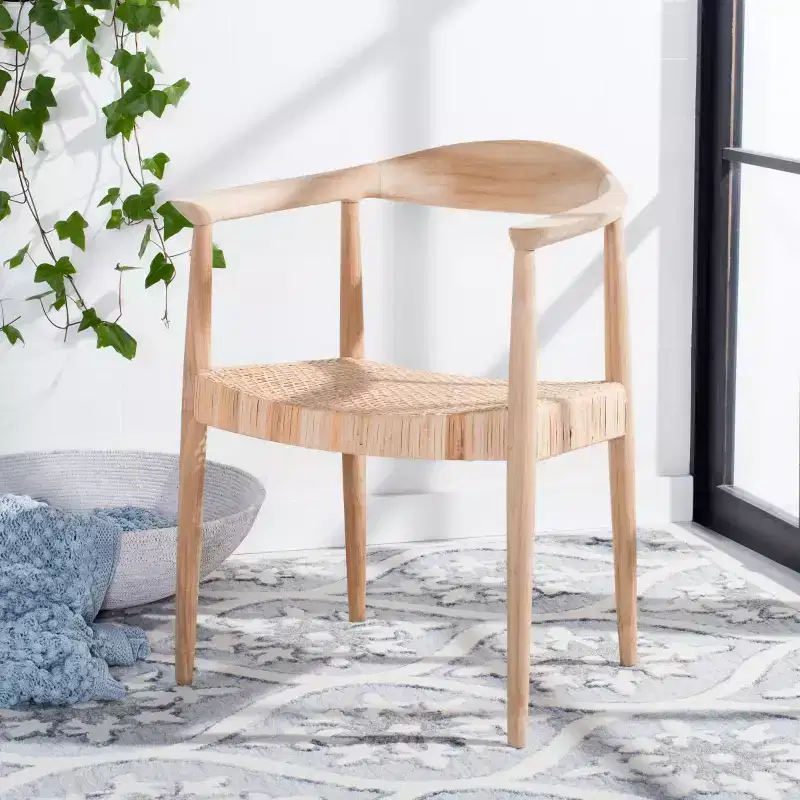 Rattan Peel Accent Chair Natural