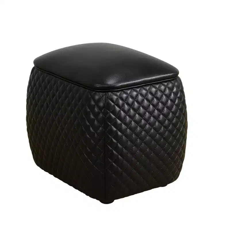 AndMakers Faux Leather Rectangular Ottoman
