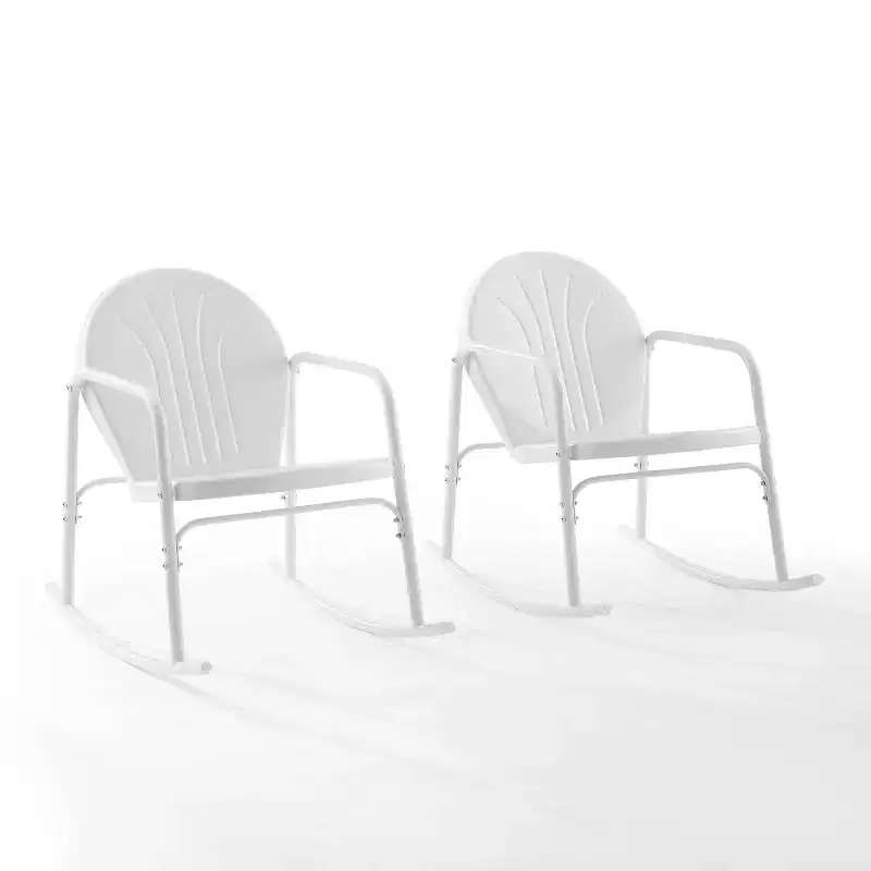 Griffith Set of 2 Metal Rocking Chairs - Crosley