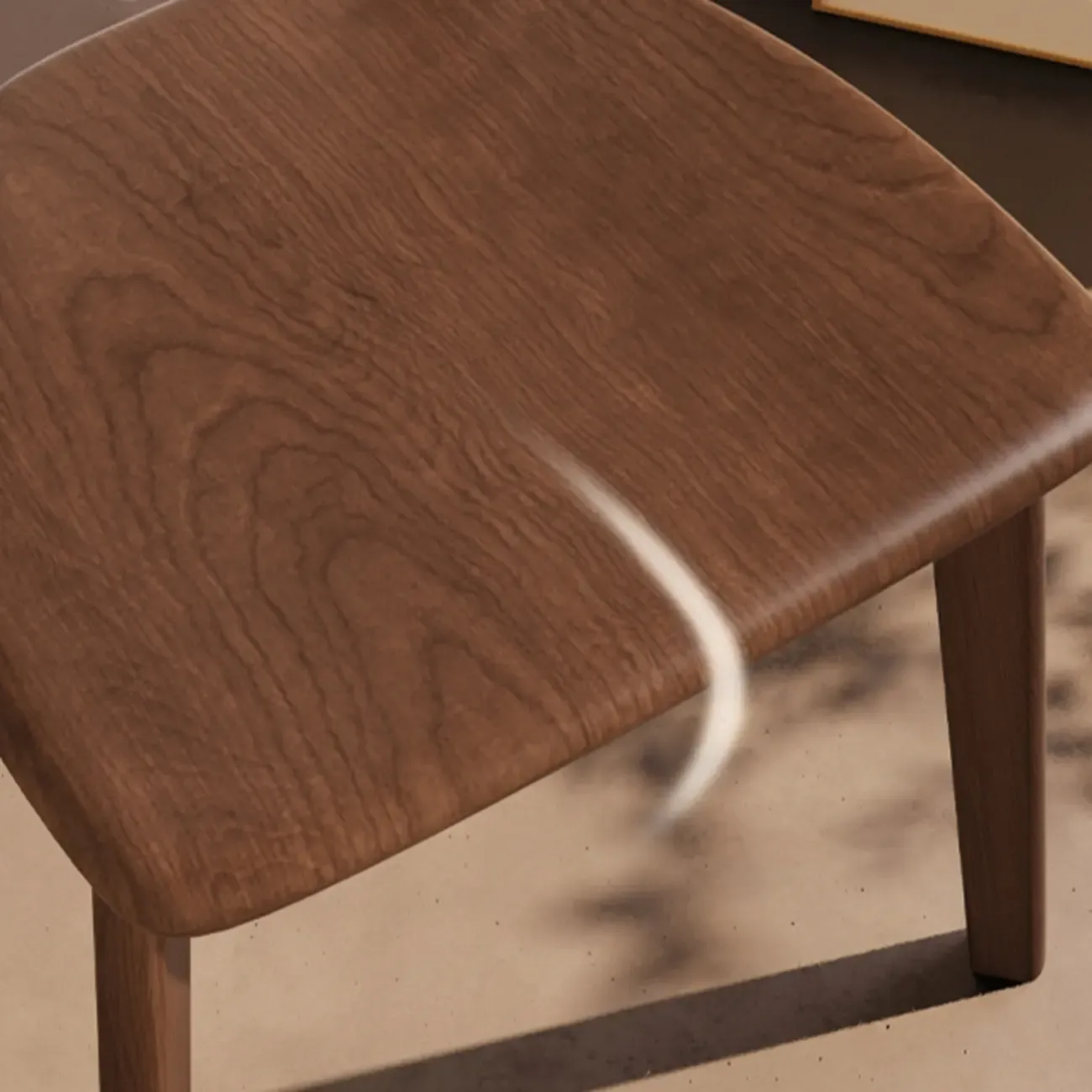 Modern Wood open Low Back Armless Dining Chair