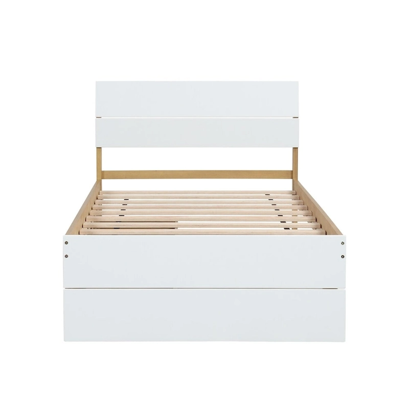 Modern Twin Bed Frame With Trundle