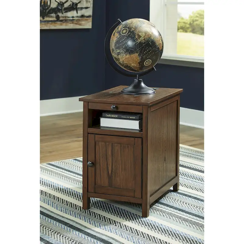 Signature Design by Ashley Treytown Chairside End Table - 16W x 24D x 24H