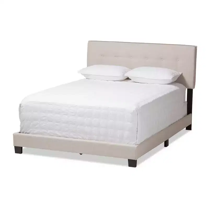 Audrey Modern And Contemporary Fabric Upholstered Bed - Baxton Studio