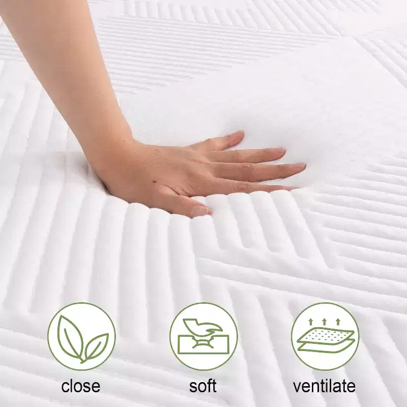 Wuleitex 12 inch size memory foam mattress, medium hard mattress Certified breathable mattress for cool sleep support and decompression