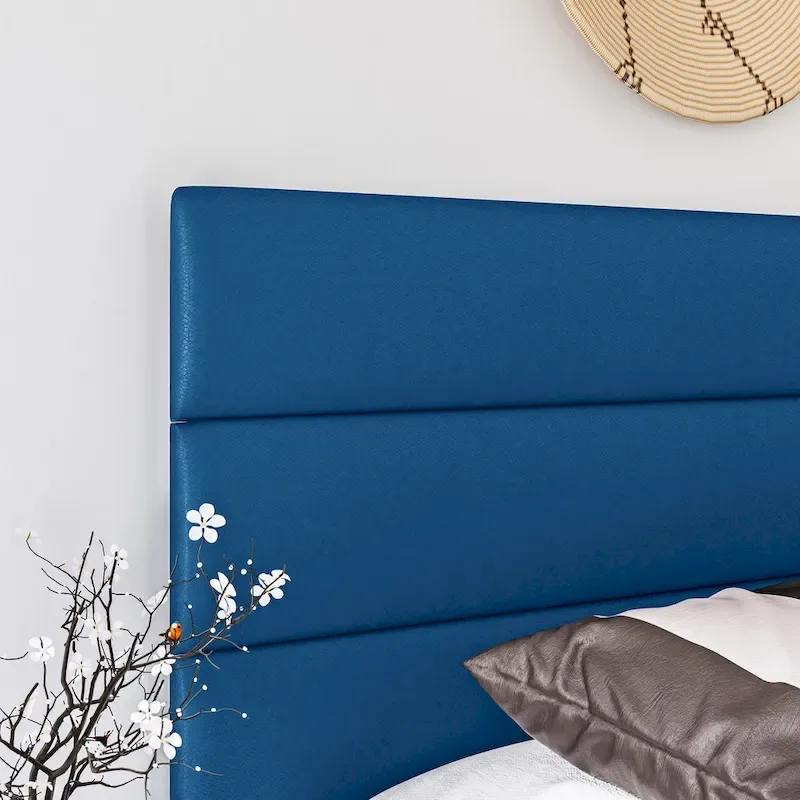 Boyd Sleep Napoli Upholstered Faux Leather Bed Frame with Headboard