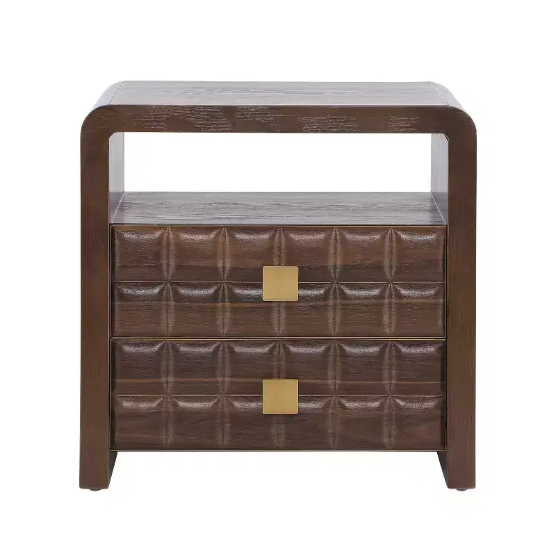 Christopher Knight Home Salome Modern Nightstand with 2 Drawers and 1 Open Shelf