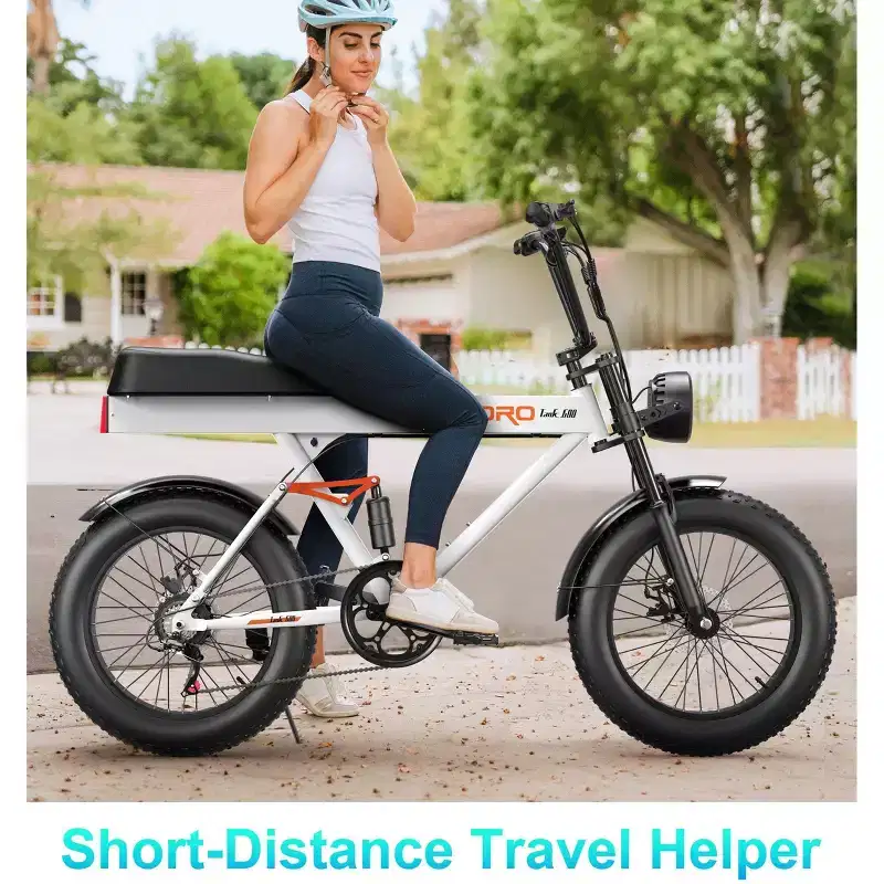 Promounts Goldoro Tank600 500W 20 Electric Bike, White