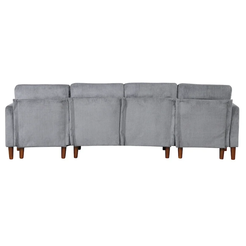 U-shaped Sponge-filled Cushion Combination Sofa