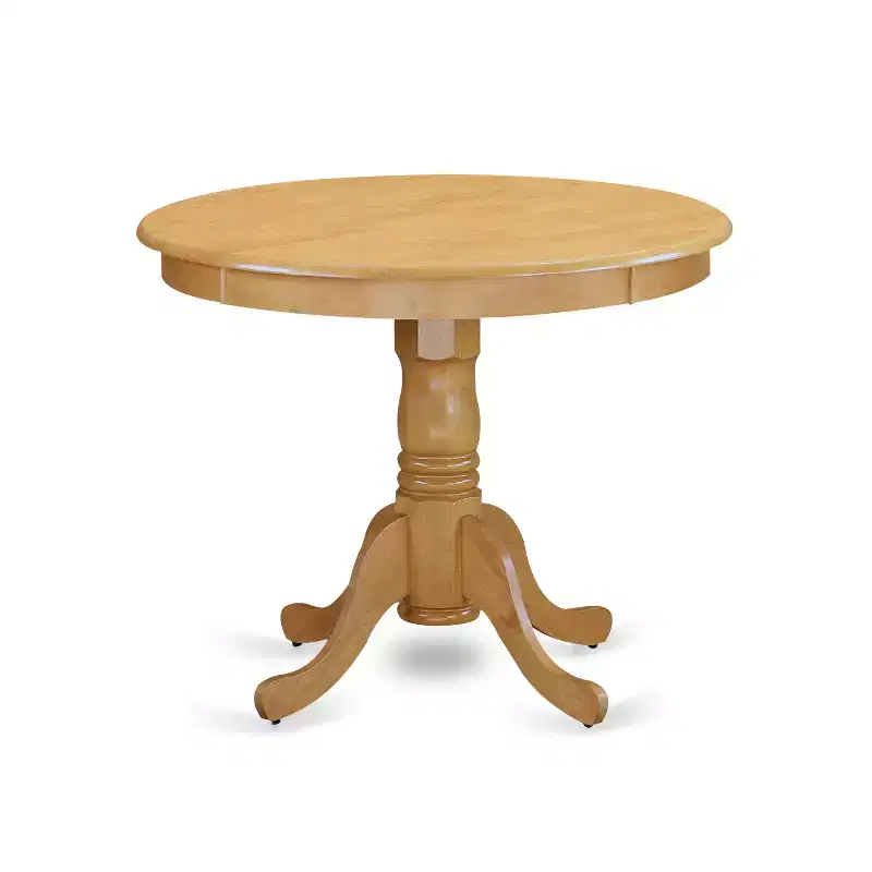 HomeStock Anno5 Oak Round Dining Room Furniture Set