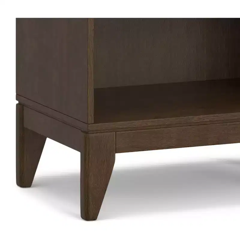 SOLID HARDWOOD 66 inch x 24 inch Mid Century Modern 5 Shelf Bookcase