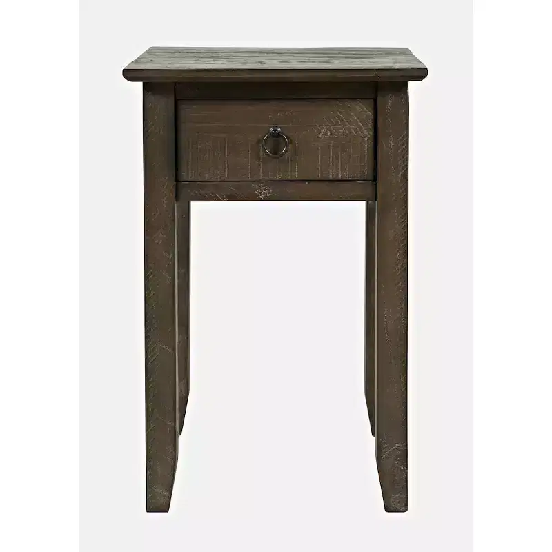 Devon Farmhouse Distressed Solid Wood End Table
