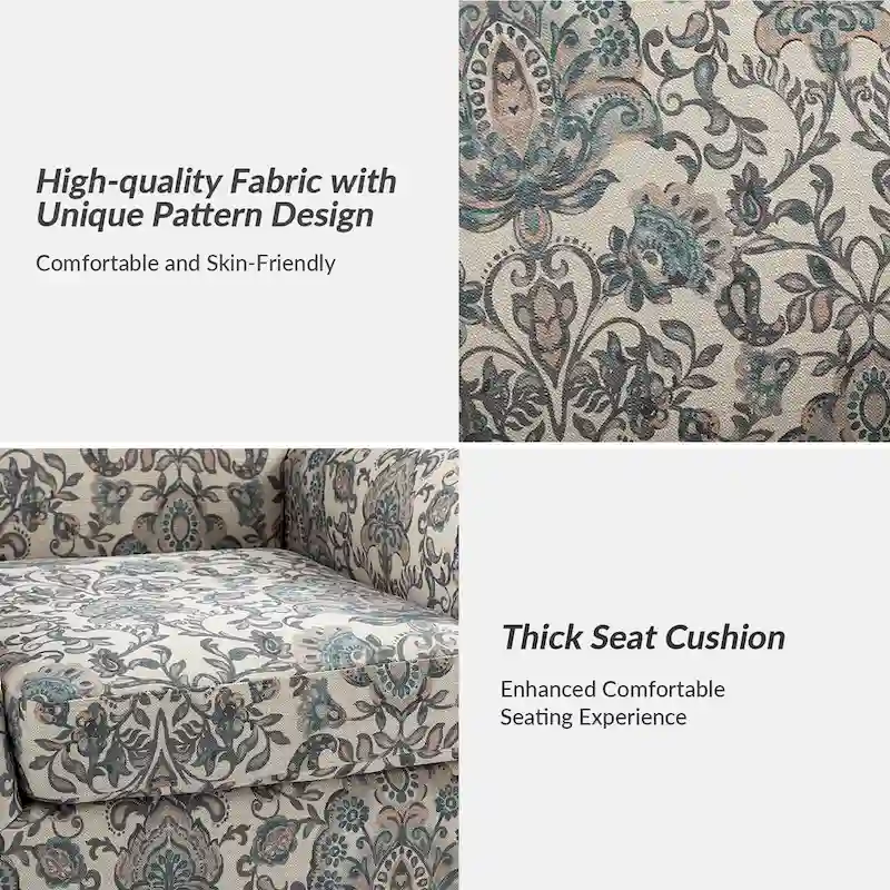 Giampiero Wooden Upholstery Armchair with Nailhead Trims by HULALA HOME