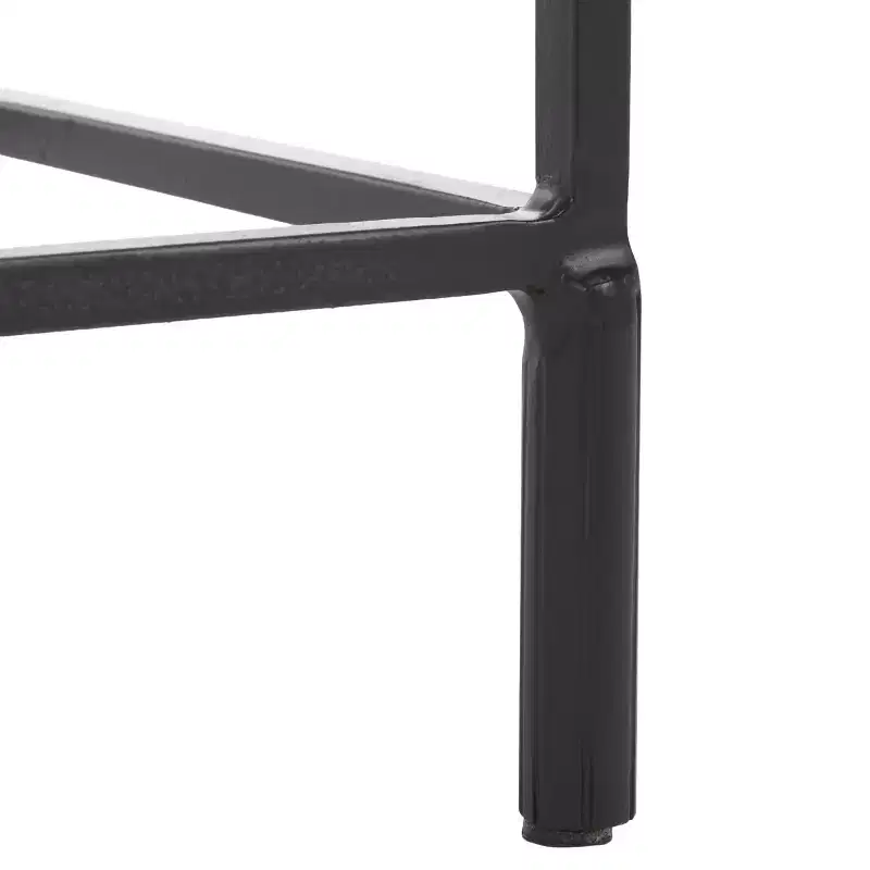 Ferguson Cast Glass Accent Table - SFV7911 - Black/Clear - Safavieh Couture