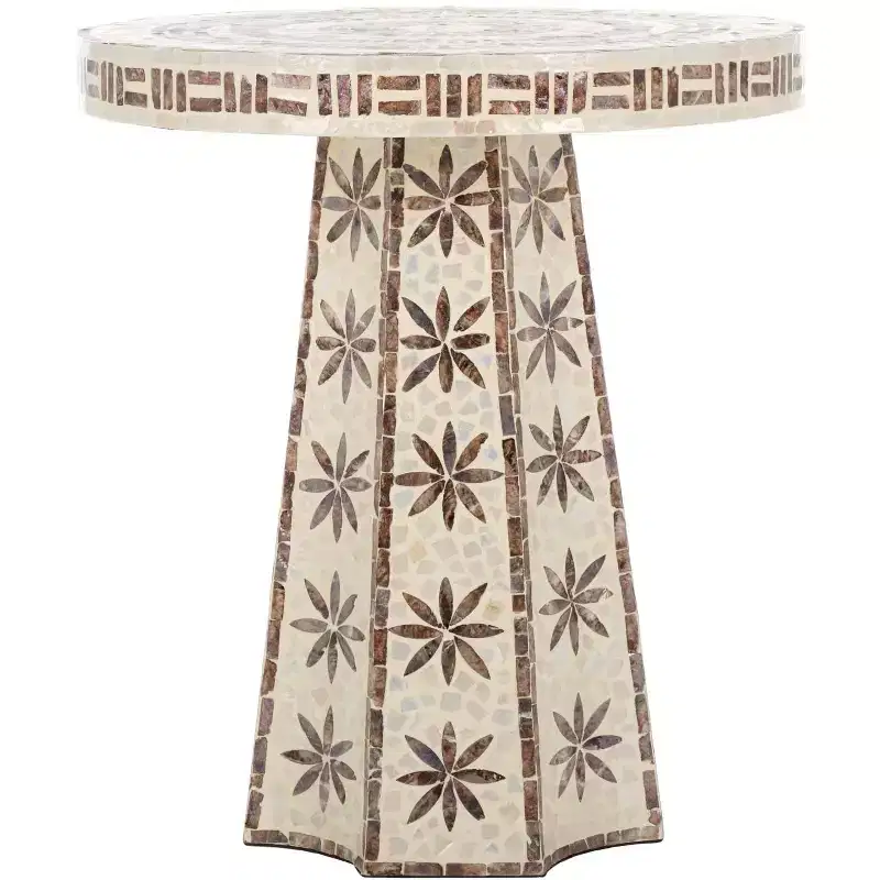 Keerin Accent Table - ACC1805A - White/Gold - Safavieh
