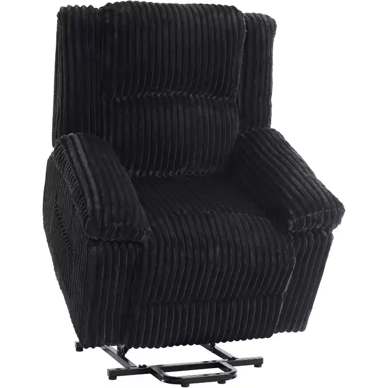 Acekool Power Lift Recliner Chair with Heat and Massage, Plush Corduroy Upholstery, Electric Reclining Lift Chair for Elderly, Living Room