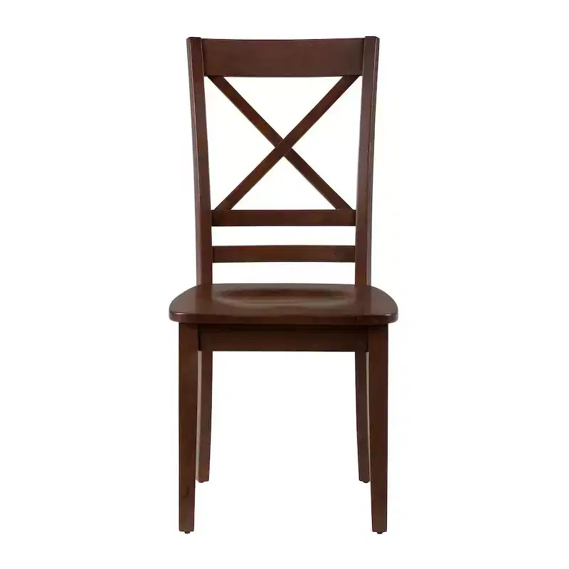 Jofran,Simplicity Solid Wood Classic Cross-Back Dining Chair (Set of 2)