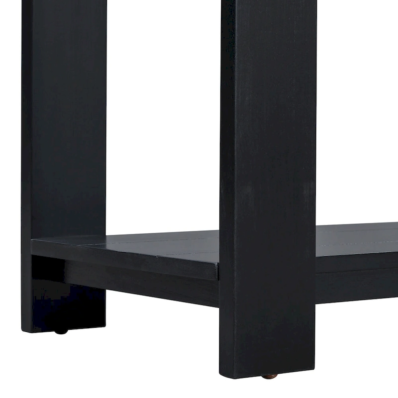 Narrow Long Entryway Console Table Side Table with Bottom Shelf