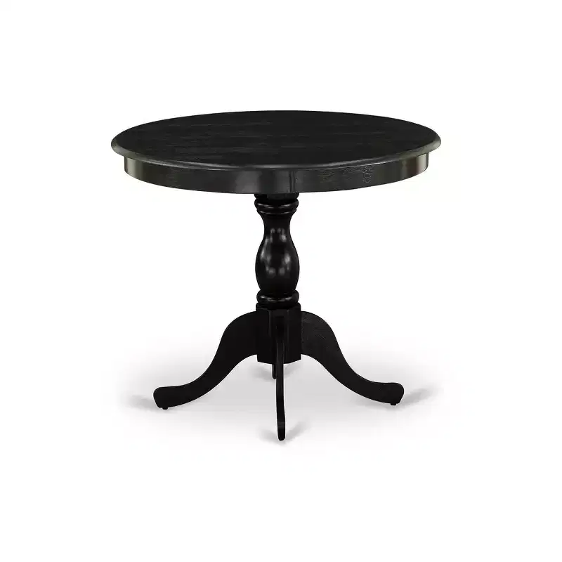 HomeStock Round Dining Table Set Linen Chairs Kitchen Table