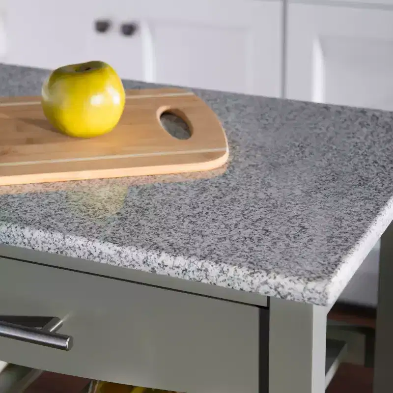 Roger Kitchen Island Granite Top - Linon