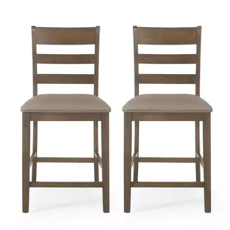 Okak Set of 2 Modern Dining Chairs, Fabric Dining Room Chairs, Upholstered Kitchen Side Chairs with Curved Backrest & Metal Frame