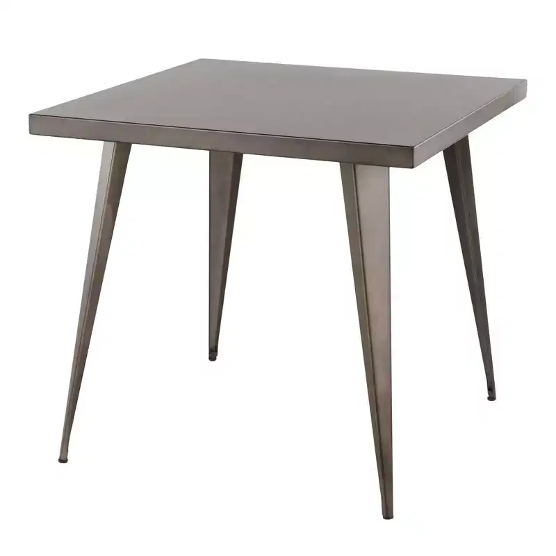 Okak Square Dining Table Kitchen Table Industrial Dining Table in Antique for Dining Room