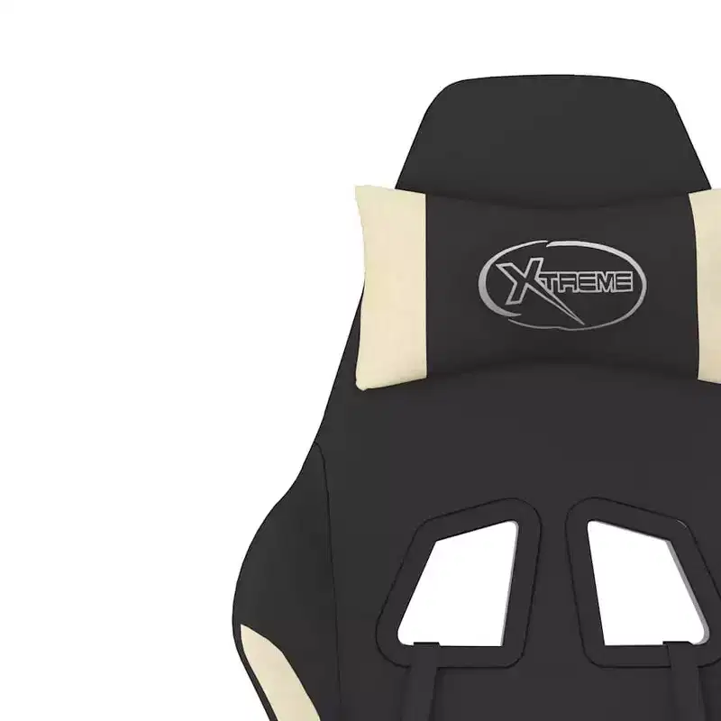 vidaXL Gaming Chair Black and Cream