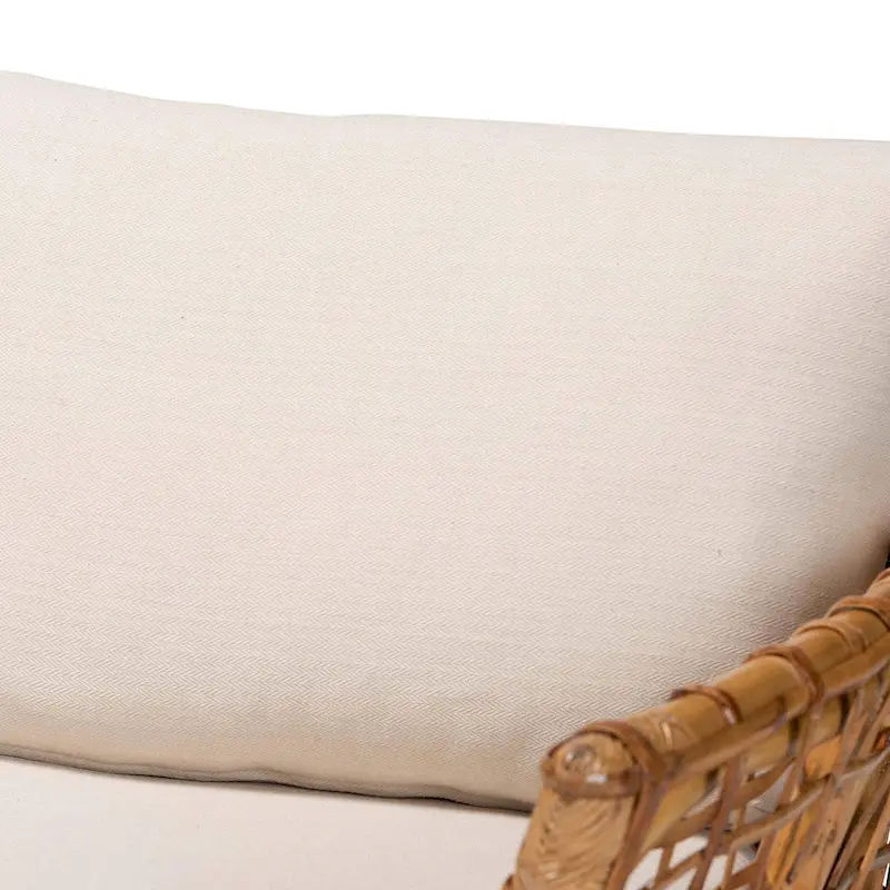 bali & pari Babette Modern Bohemian Natural Brown Rattan Arm Chair