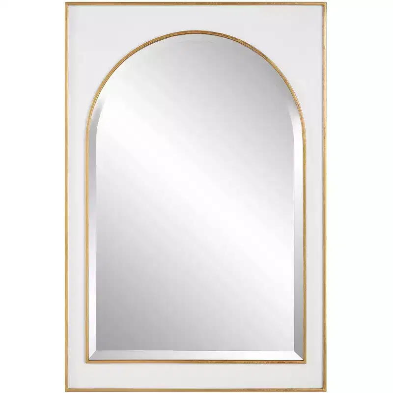 Antiqued Gold Leaf Wall Mirror 25 x 37 1/2