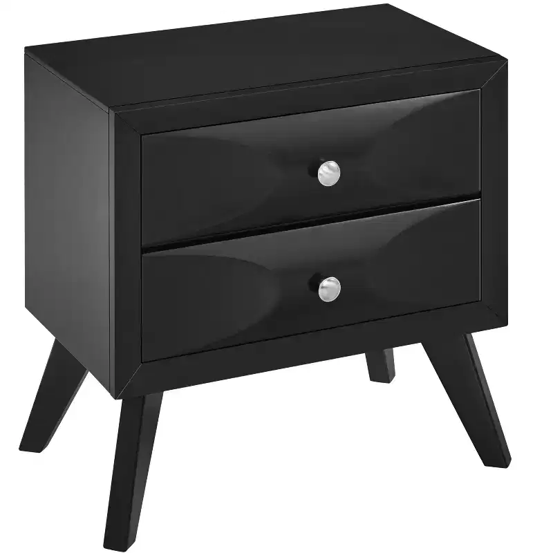 2-Drawer Nightstand End Table | Modern Vintage Style