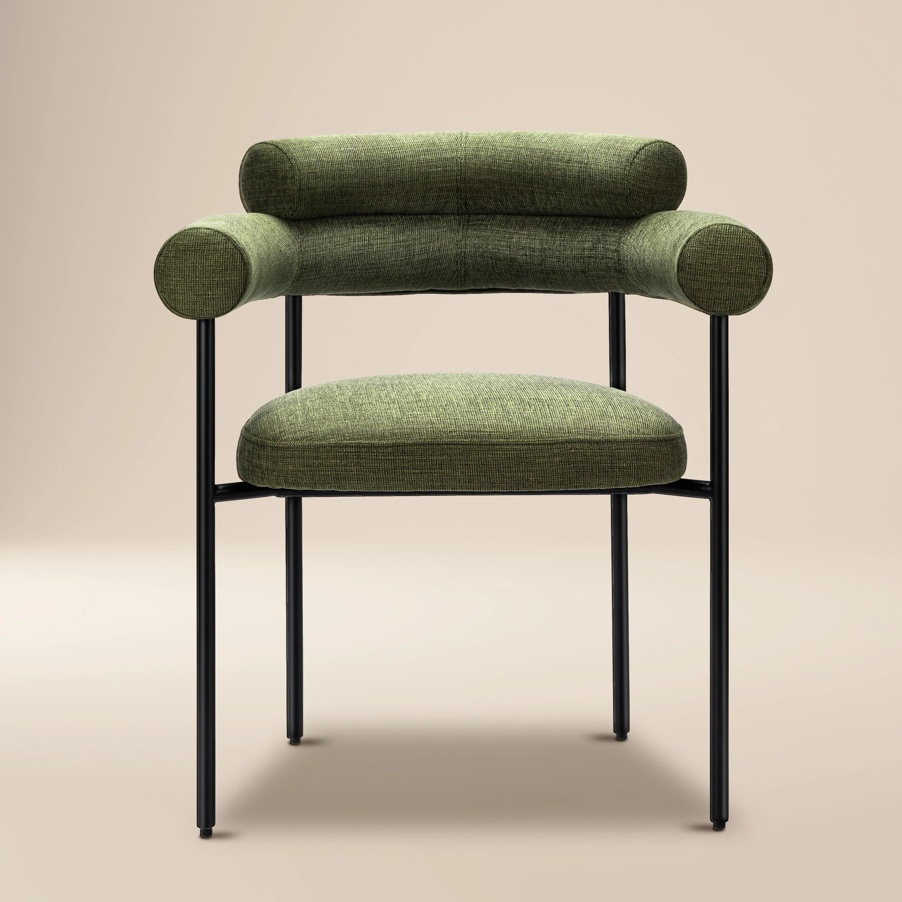 Modern Moss Green Dining Chair for Dining Room