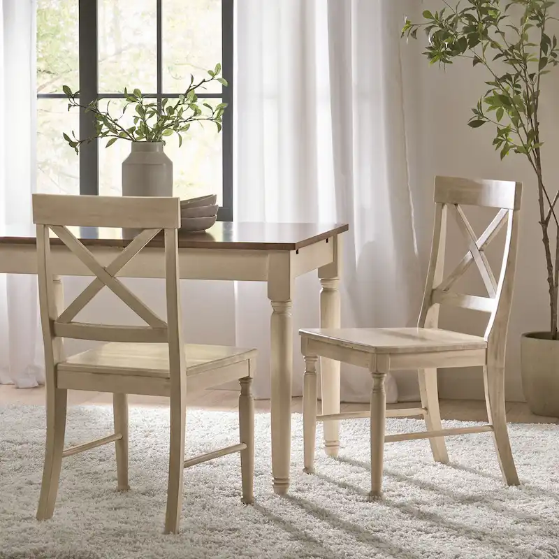Rovie Acacia Wood Dining Chair (Set of 2)