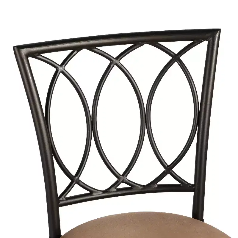 VECELO Bar Stools Adjustable Height Set of 2, 24/29 Swivel Counter Stools with Upholstered Seat, Steel Bistro Pub Chairs