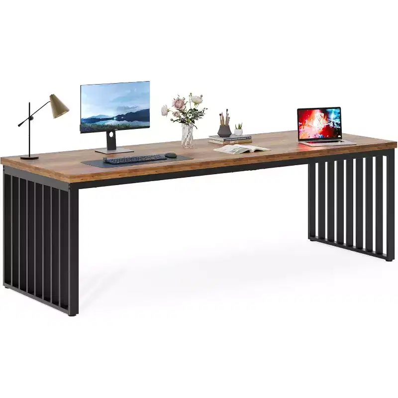 Lantine 78.74 Extra Long Computer Desk 2 Person Desk for Home Office