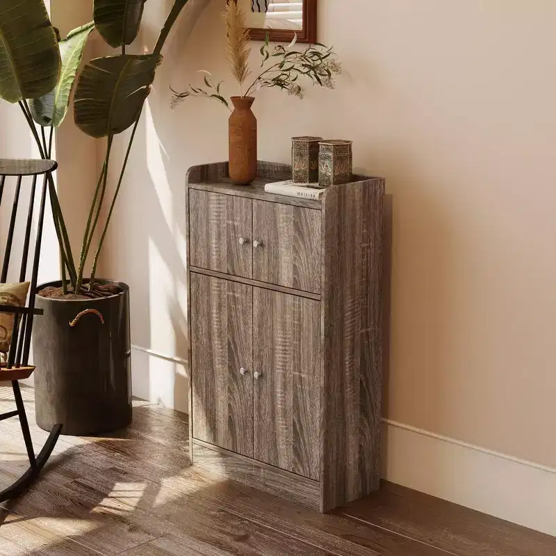 Kitchen Storage Cabinet, Freestanding Sideboard Buffets Cabinet with Door for Dinning Room Living Room Bathroom