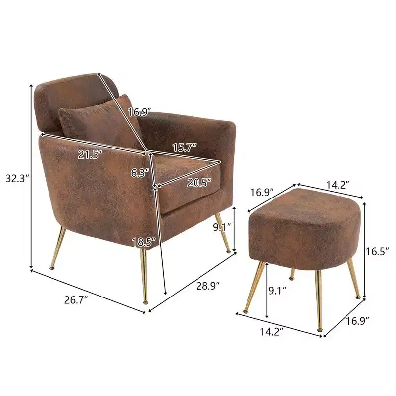 Solid Wood Armchair
